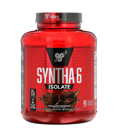 BSN, Syntha-6 Isolat, Mélange protéiné pour boisson en poudre, Milkshake au chocolat, 1,82 kg